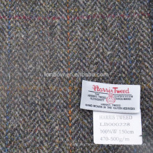 Tissu de marque 100% tweed de laine pour les vêtements de bricolage